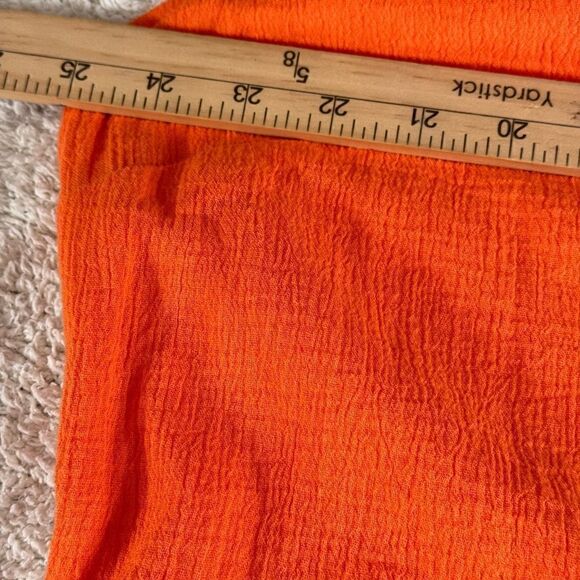 Soft surroundings Dress Womens Plus Sz 2X Beach gauze asymmetric celosia orange - Picture 10 of 14
